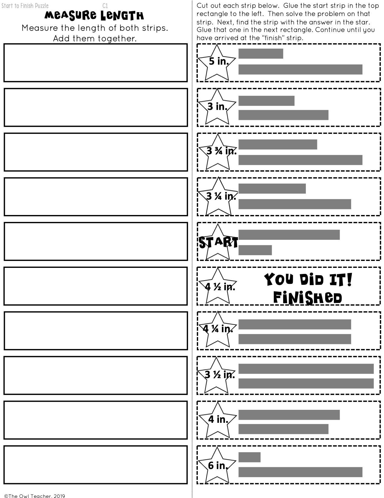 puzzles strip template