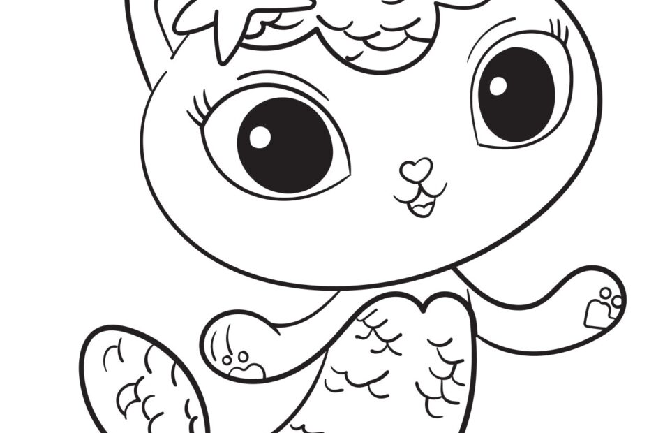 Mercat Gaby s Dollhouse Coloring Pages For Kids
