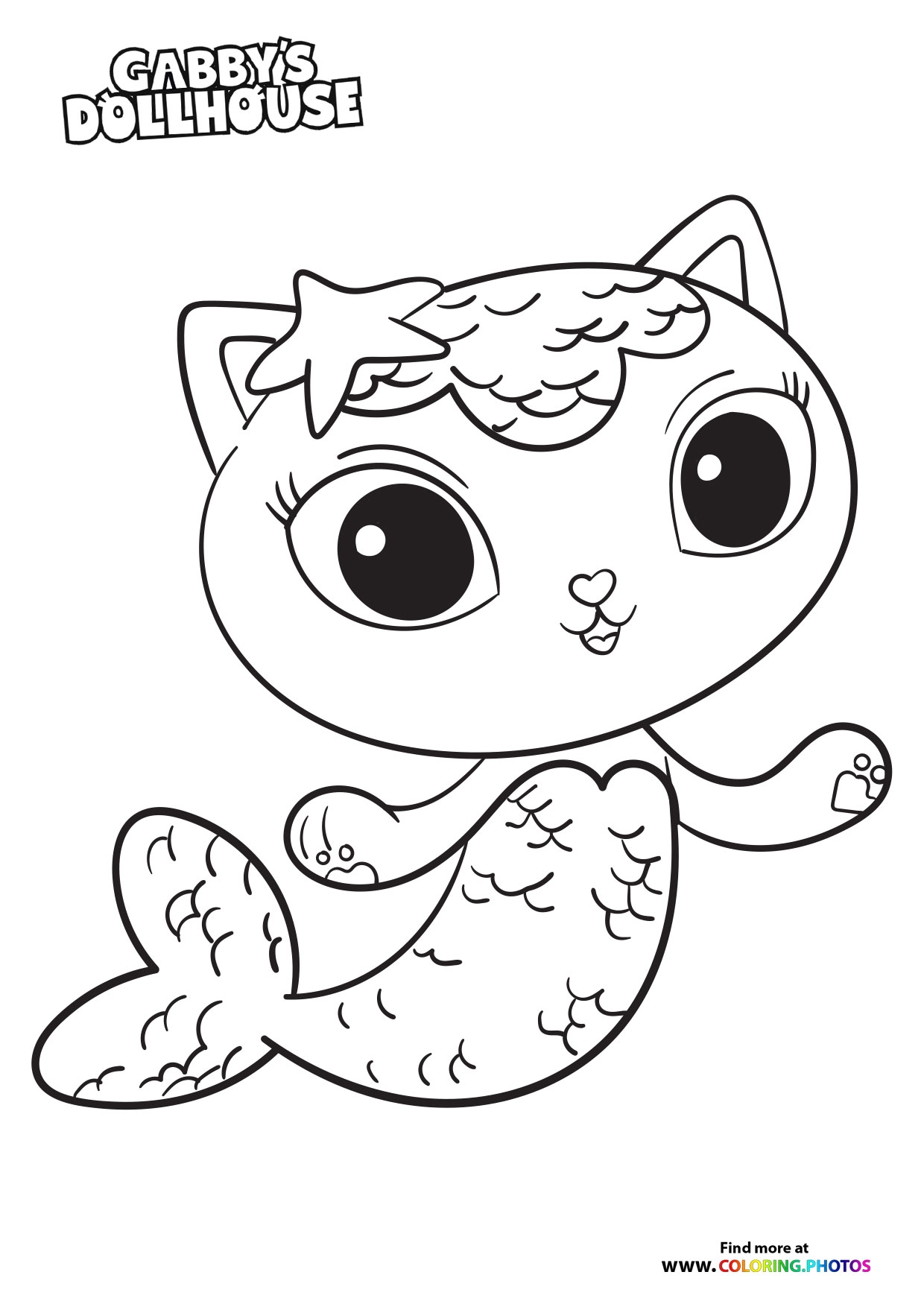 Mercat Gaby s Dollhouse Coloring Pages For Kids