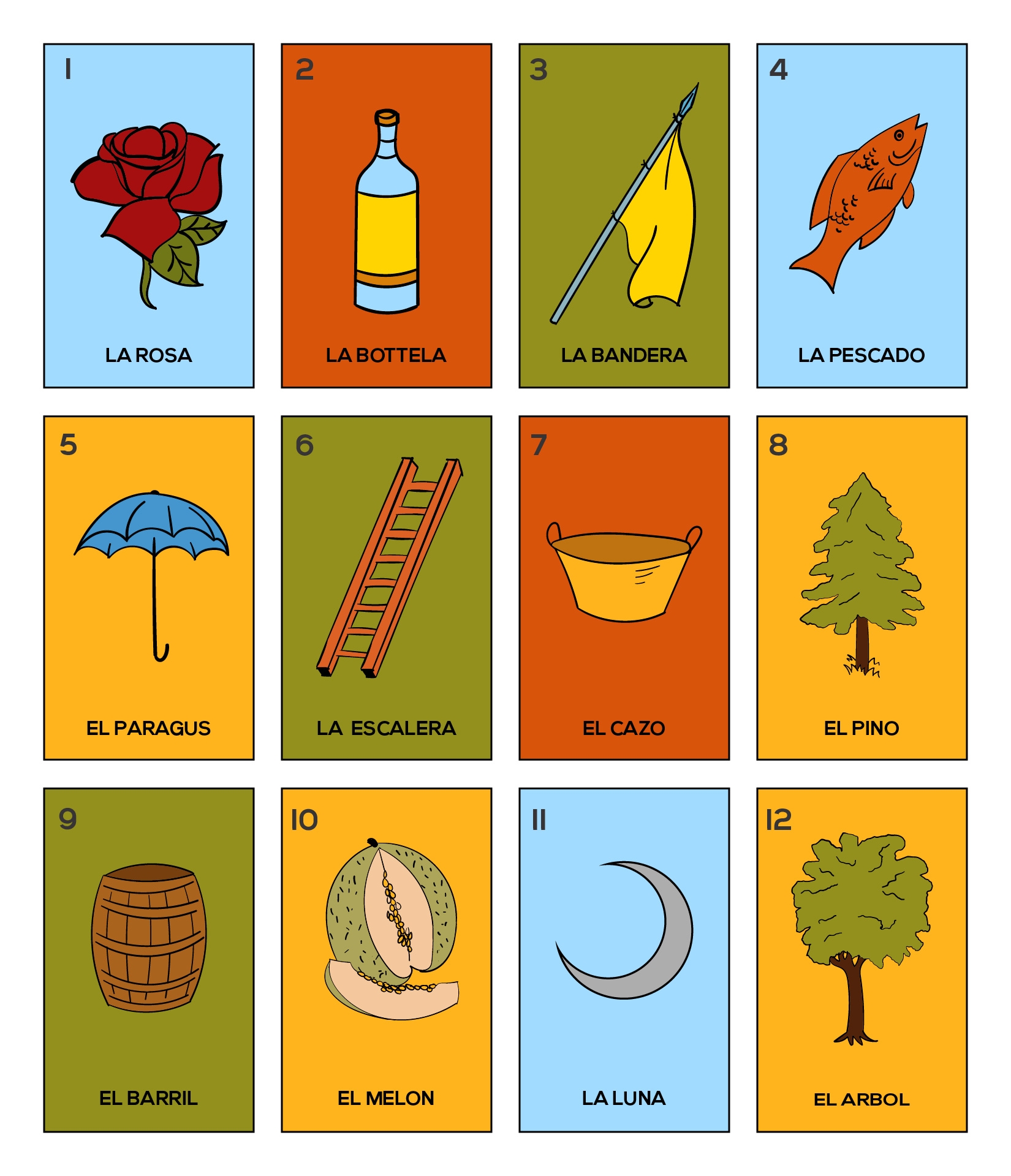 Mexican Bingo Cards Free 11 Free PDF Printables Printablee