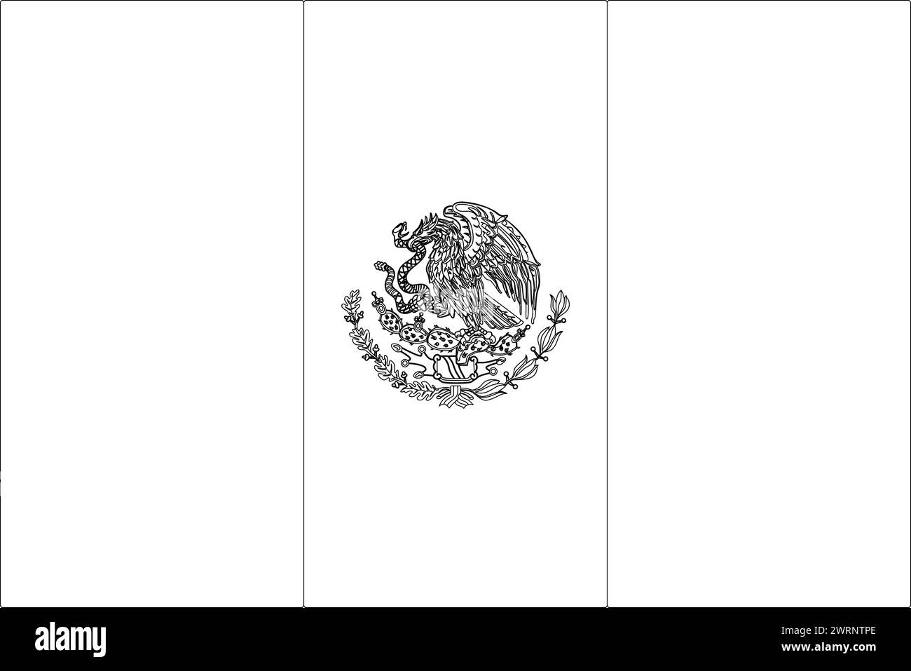 Mexico Flag Black And White Hi res Stock Photography And Images 