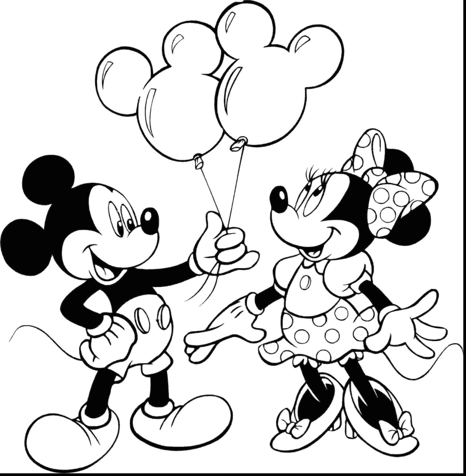 Mickey Mouse Coloring Pages 50 Page Coloring Book With Cover Etsy