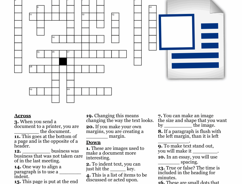 Microsoft Word Crossword WordMint
