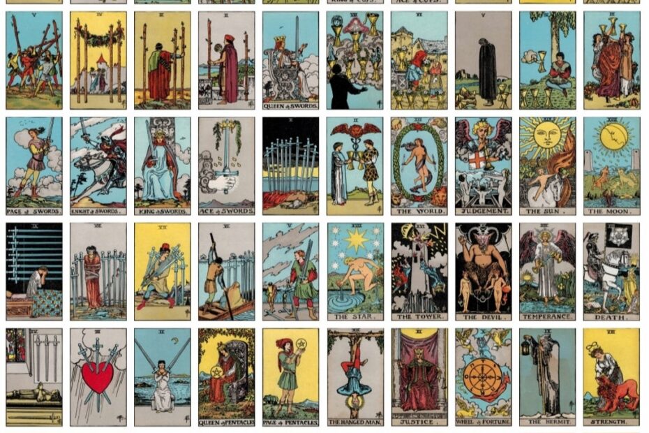 Miniature Tarot Card Printable Printable Mini Tarot Cards Etsy