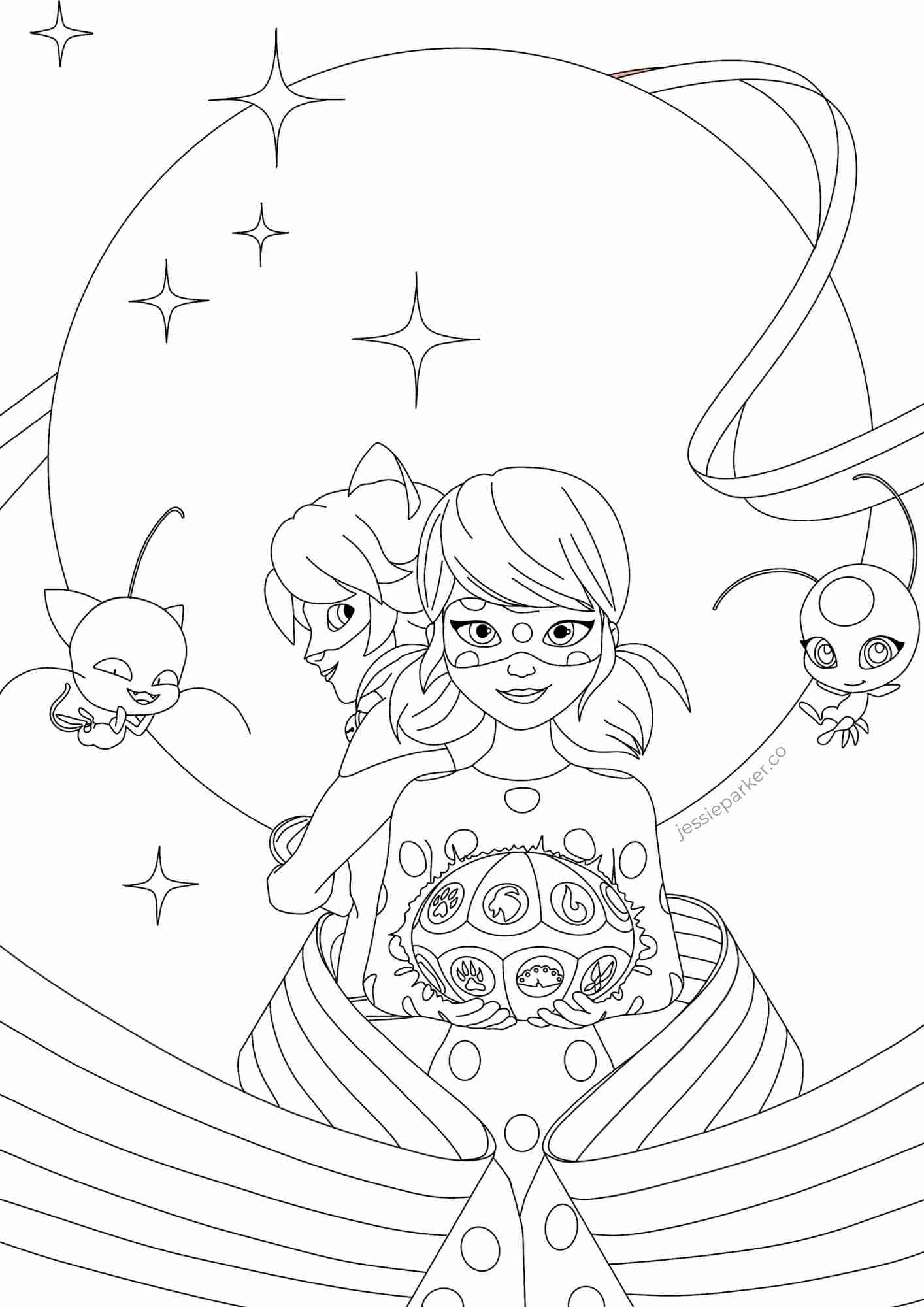 Miraculous Ladybug 20 Kwami Colouring Pages And More Jessie 
