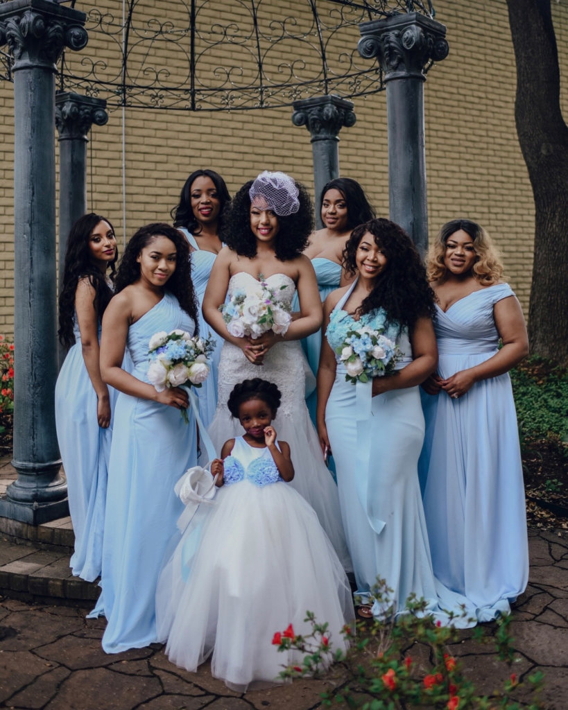 bridesmaid dresses with different styles same color