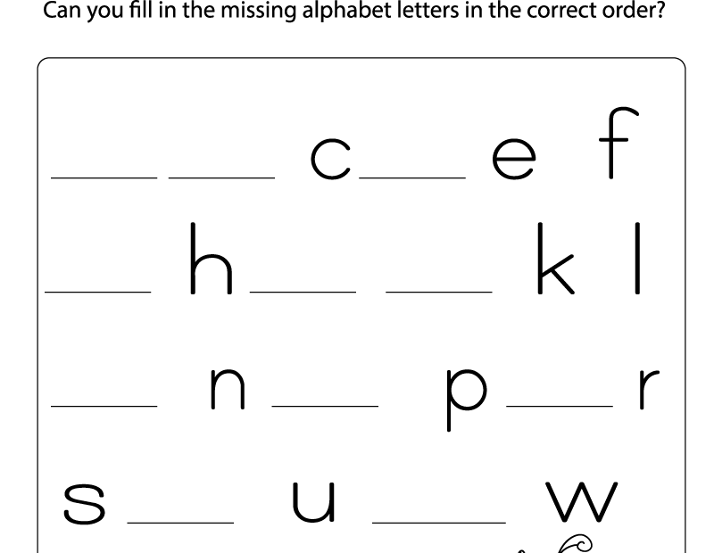 Missing Letter Worksheets Free Printables Doozy Moo