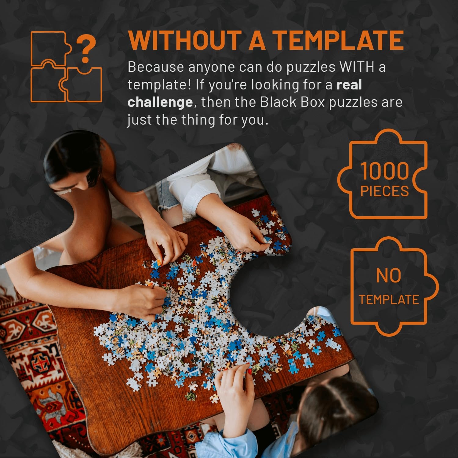 Misu Black Box Jigsaw Puzzle 1000 Pieces Puzzle With Surprise Pattern No Template Impossible For Adults And Children From 14 Years 2022 Edition 