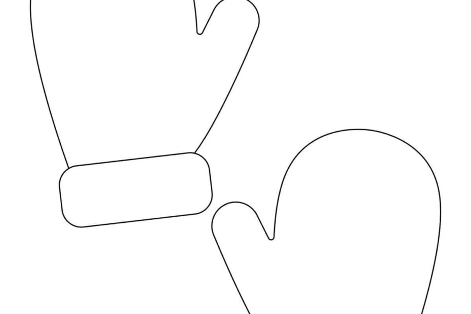 Mittens Template Childhood Magic
