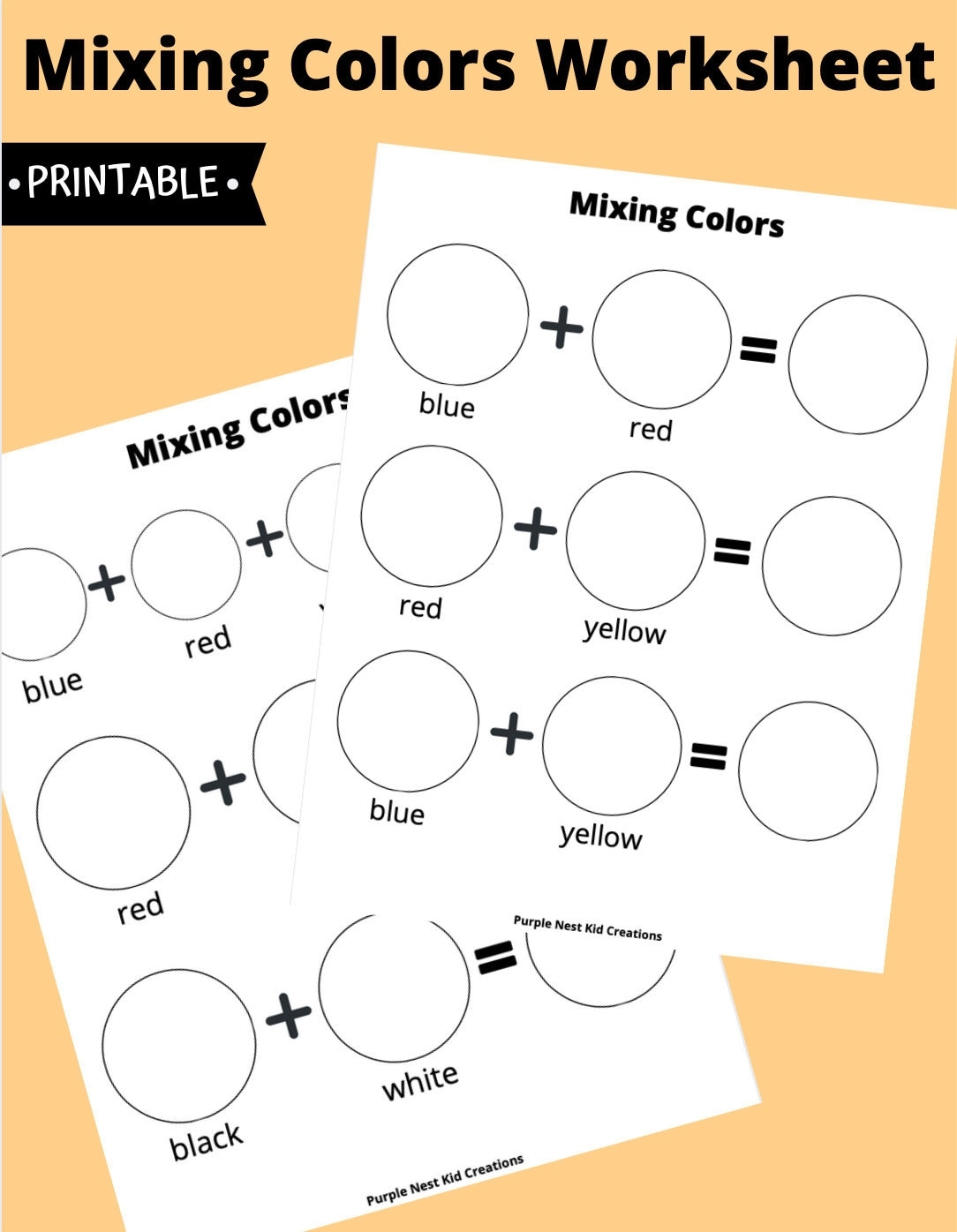 color mixing template