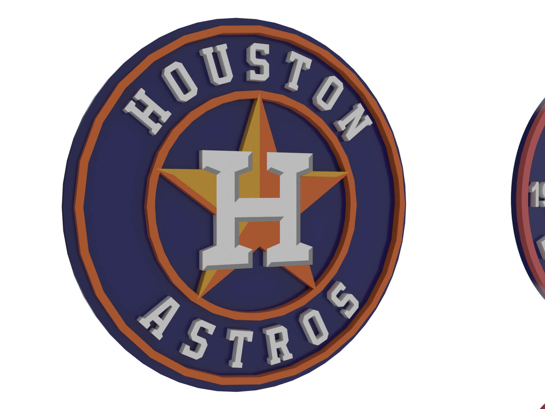 Mlb Houston Astros Keychan Logo Printable 3D Model By Danyelon