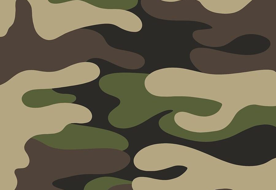 Modern Camo Print By Nicole Wilson