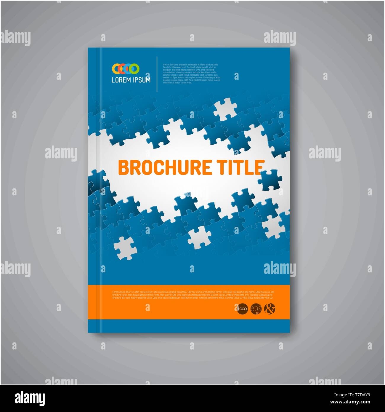 puzzle flyer template