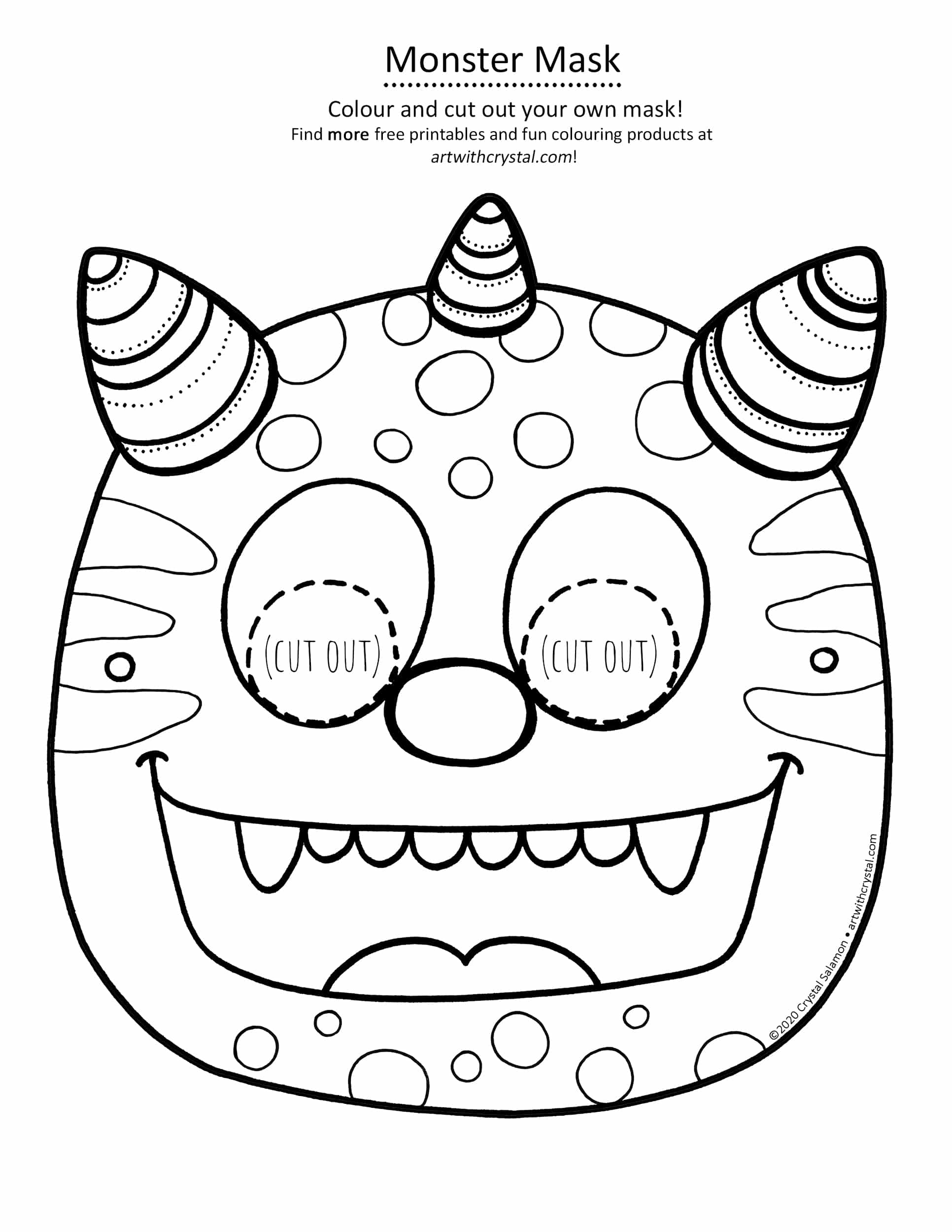 mask template free printable