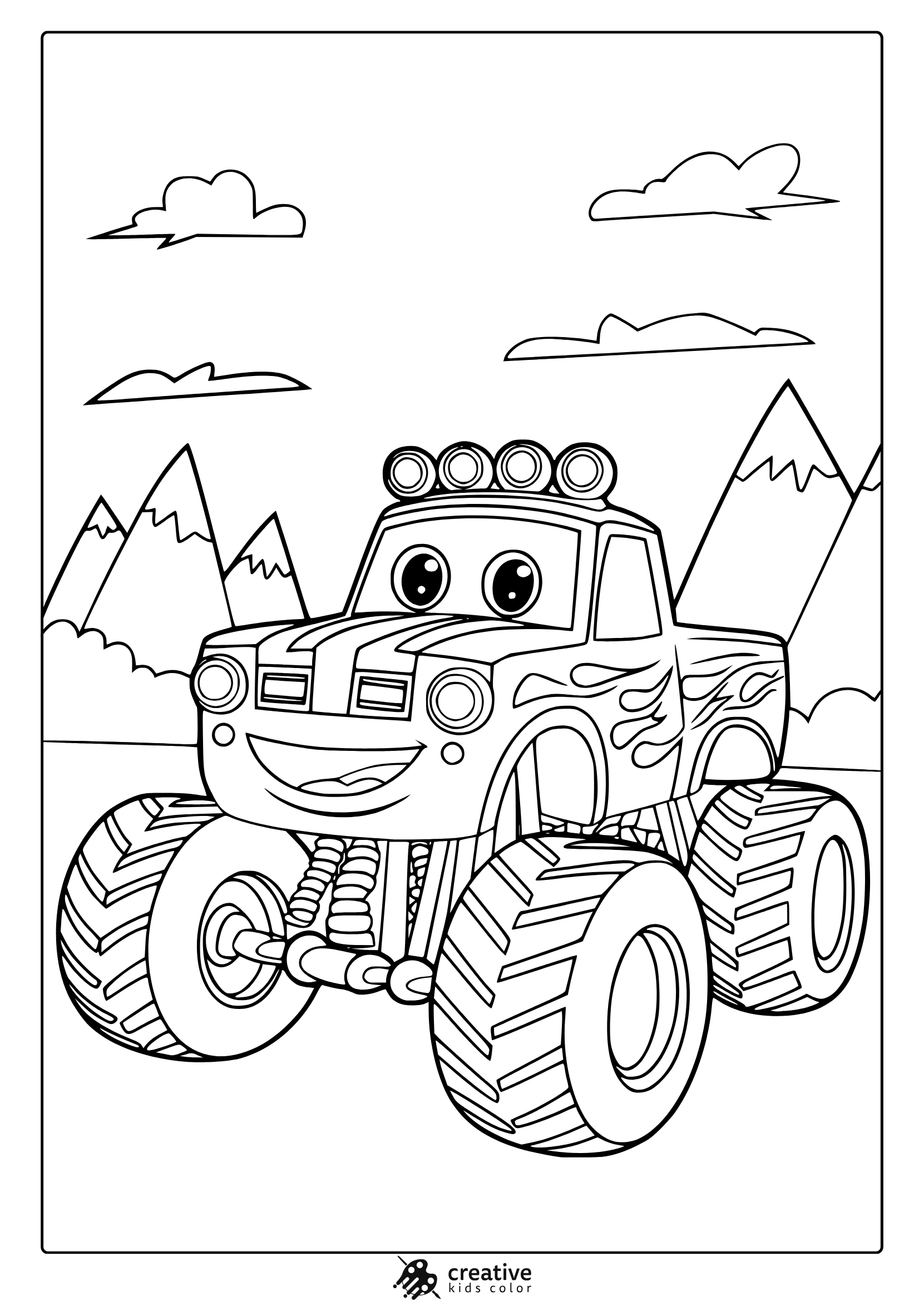 printable coloring pages trucks