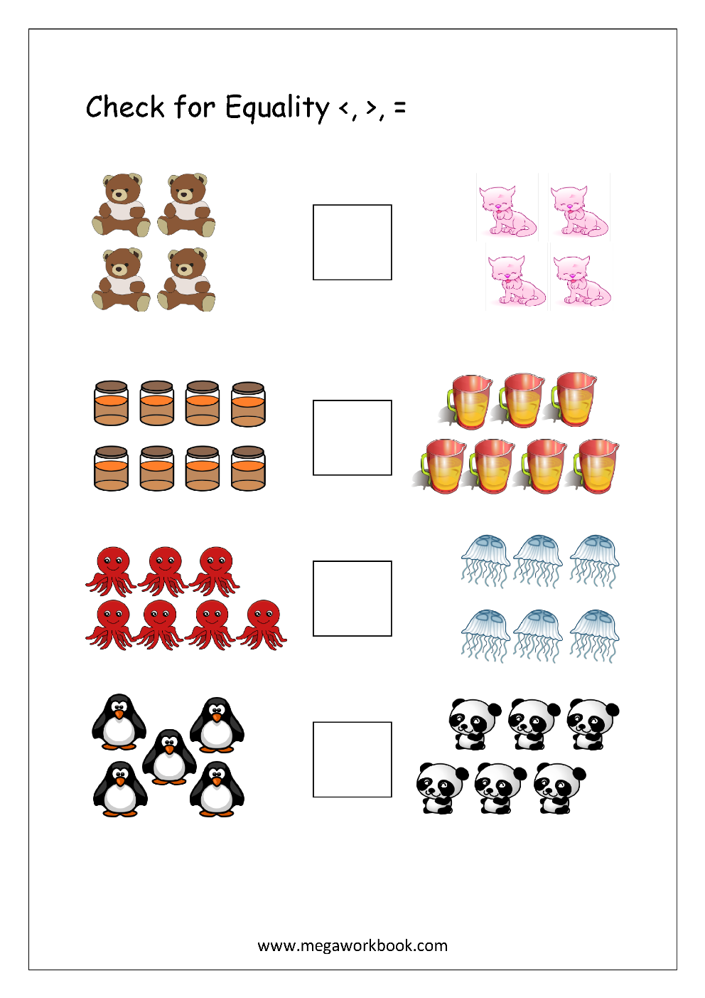 More And Less Worksheets Greater Than Less Than Worksheets For 
