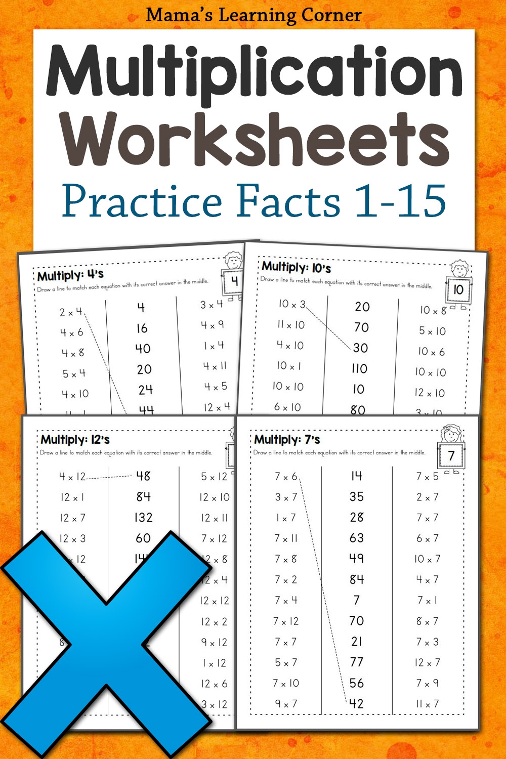 free printable multiplication worksheets 1-12