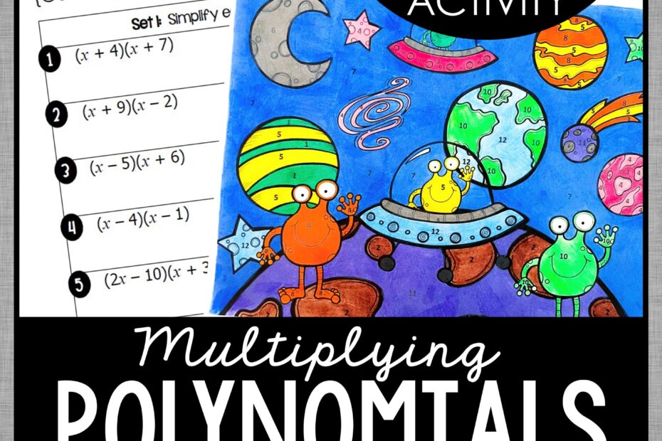 Multiplying Polynomials Binomials And Trinomials Coloring Activity