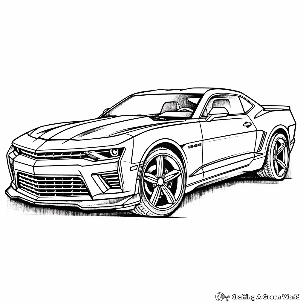 Muscle Car Coloring Pages Free U0026 Printable 