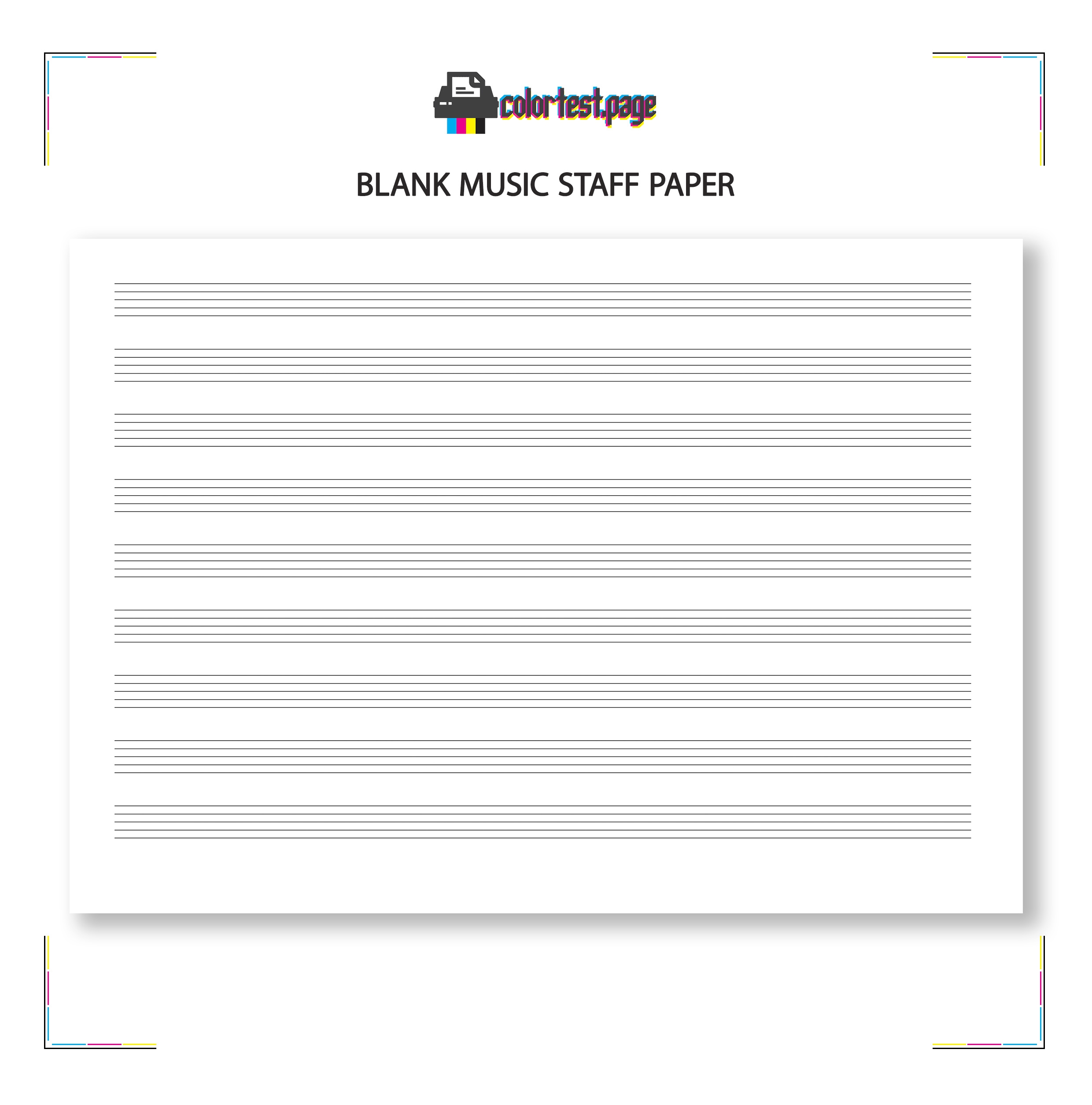 printable musical staff paper