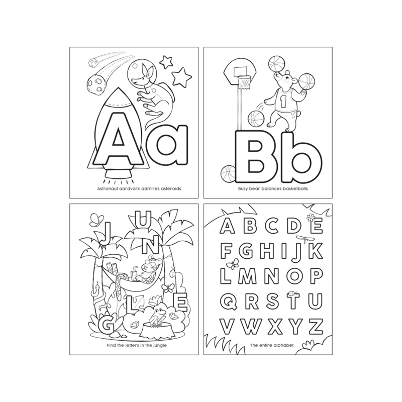 My First ABC Amazing Animals Coloring Book