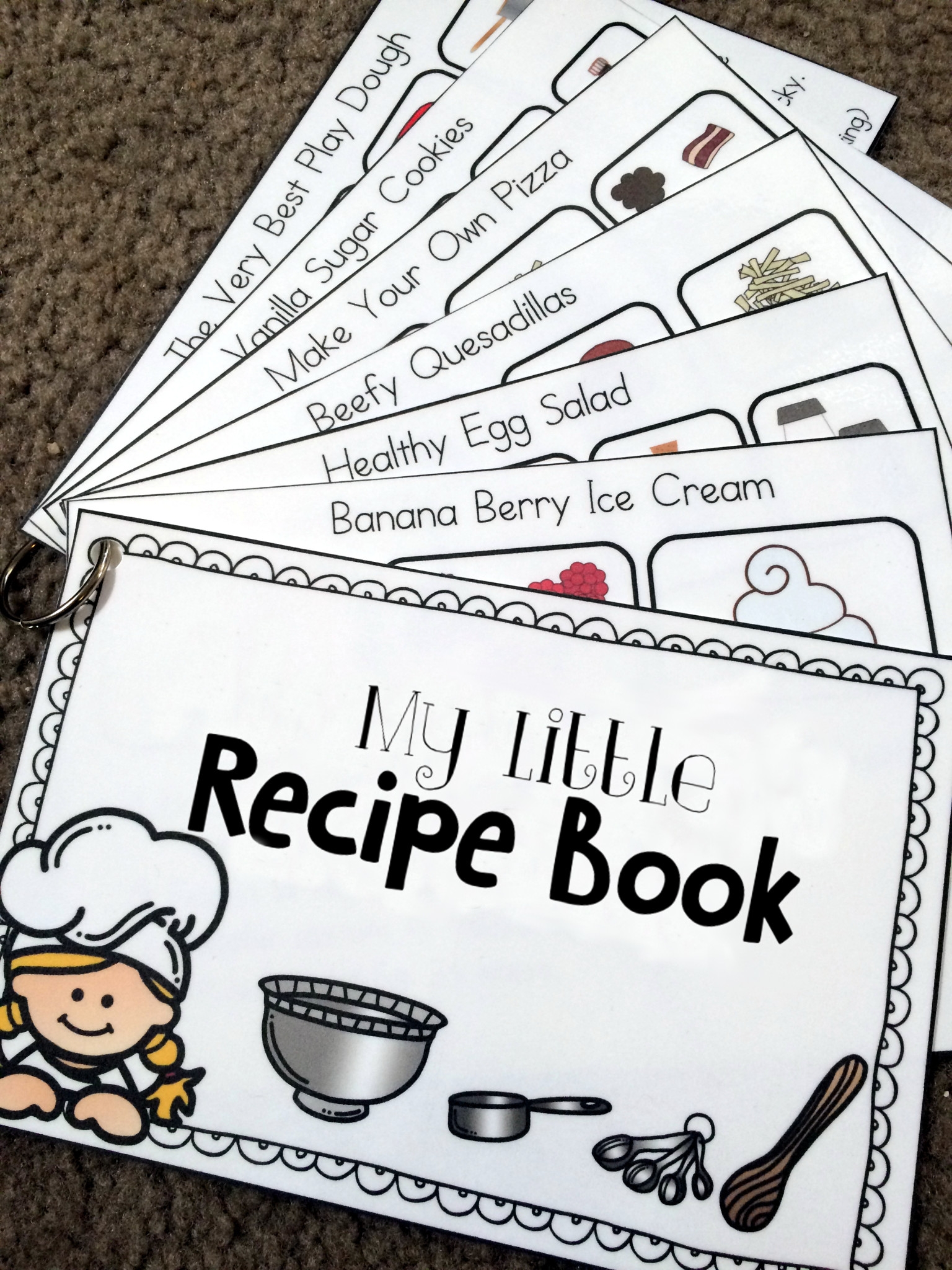 printable recipe book