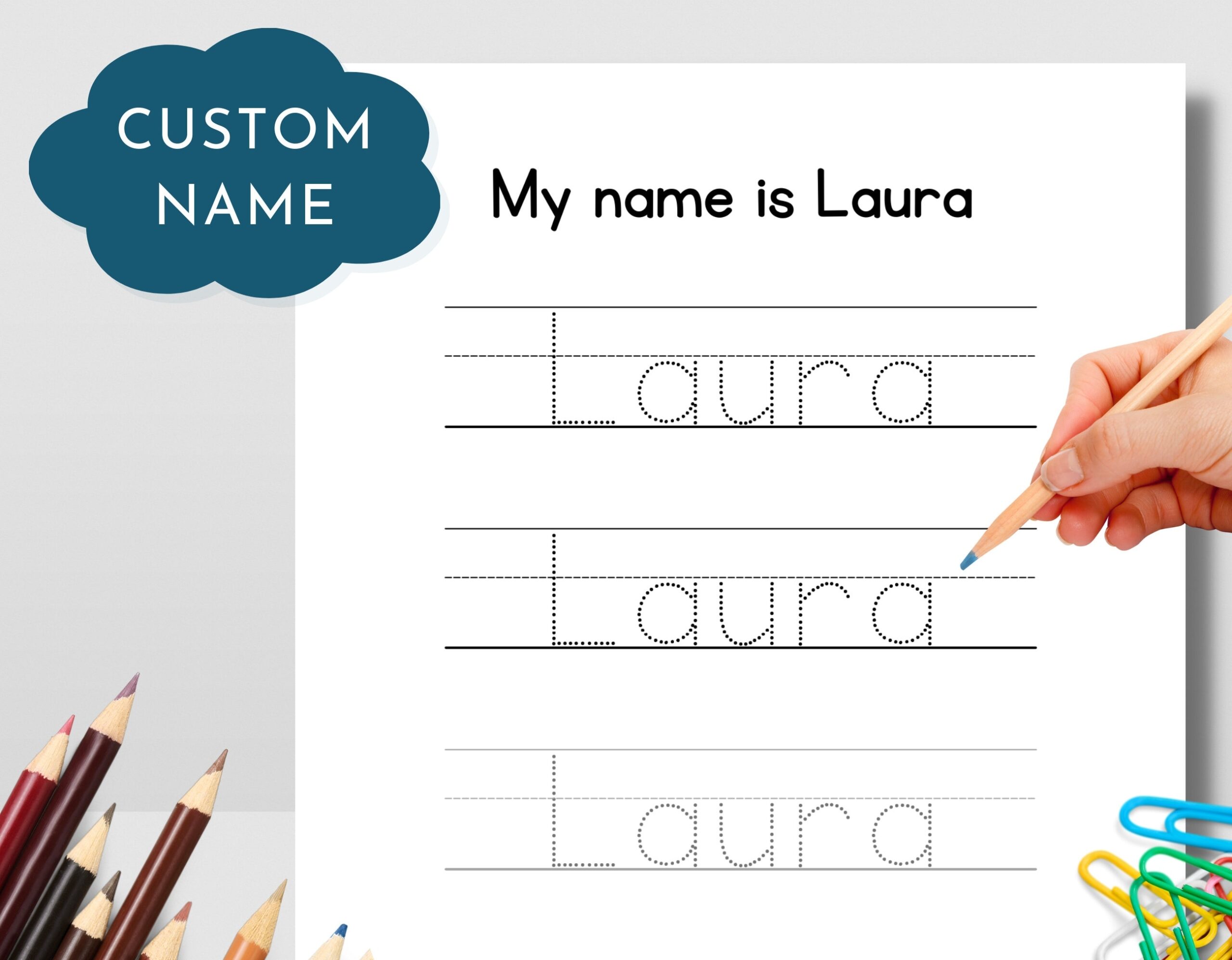 handwriting worksheets name