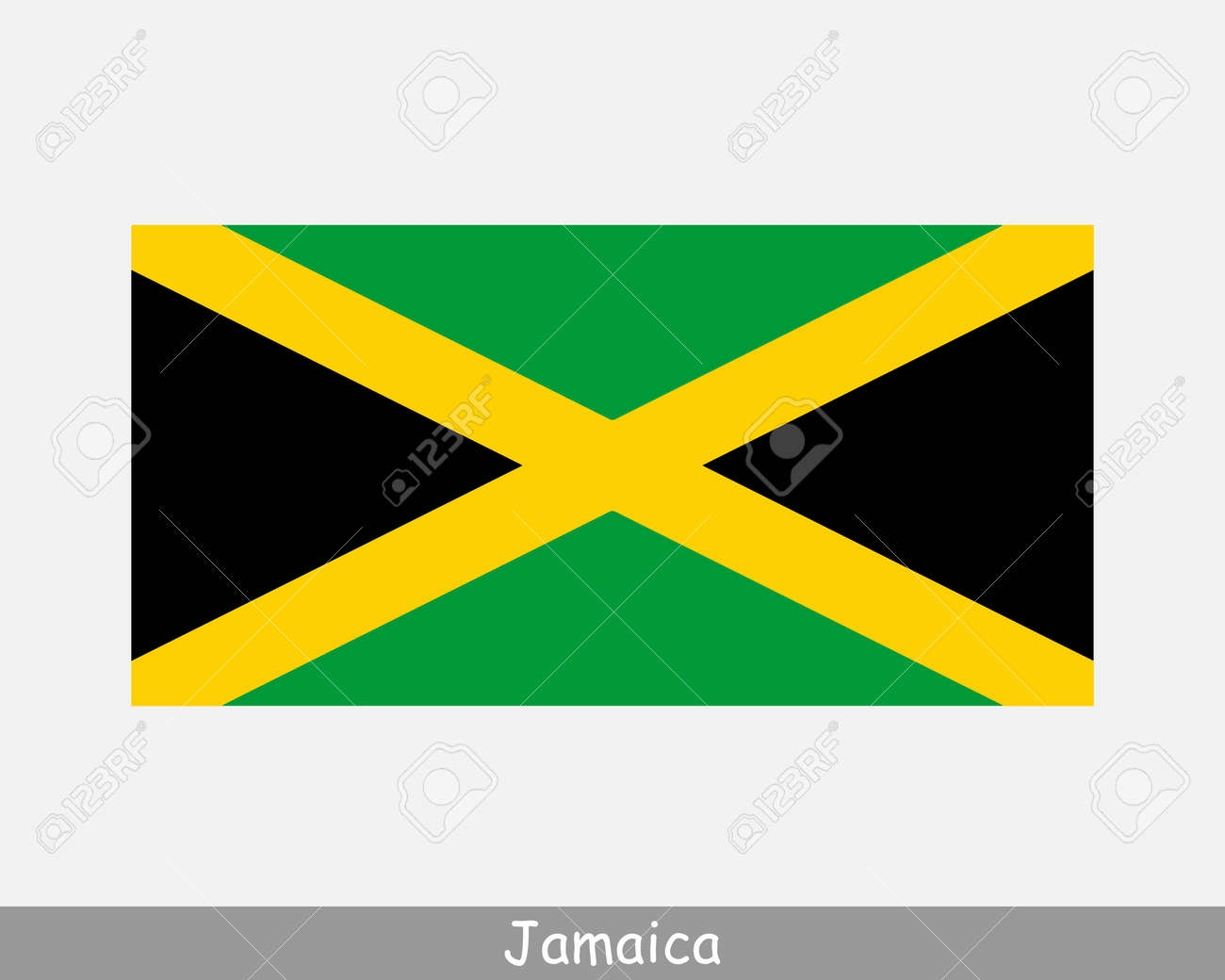 National Flag Of Jamaica Jamaican Country Flag Detailed Banner EPS Vector Illustration Cut File Royalty Free SVG Cliparts Vectors And Stock Illustration Image 168884885 