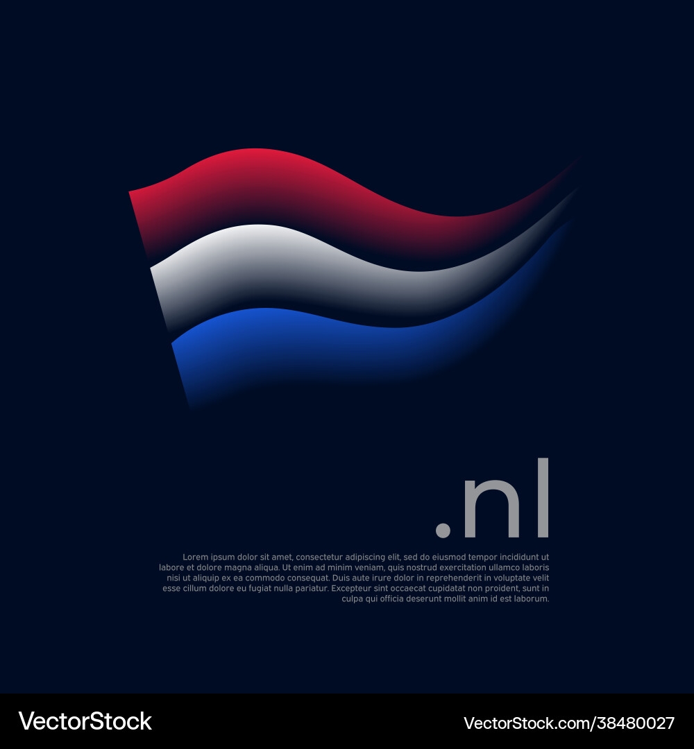 Netherlands Flag Holland Colors Stripes Royalty Free Vector