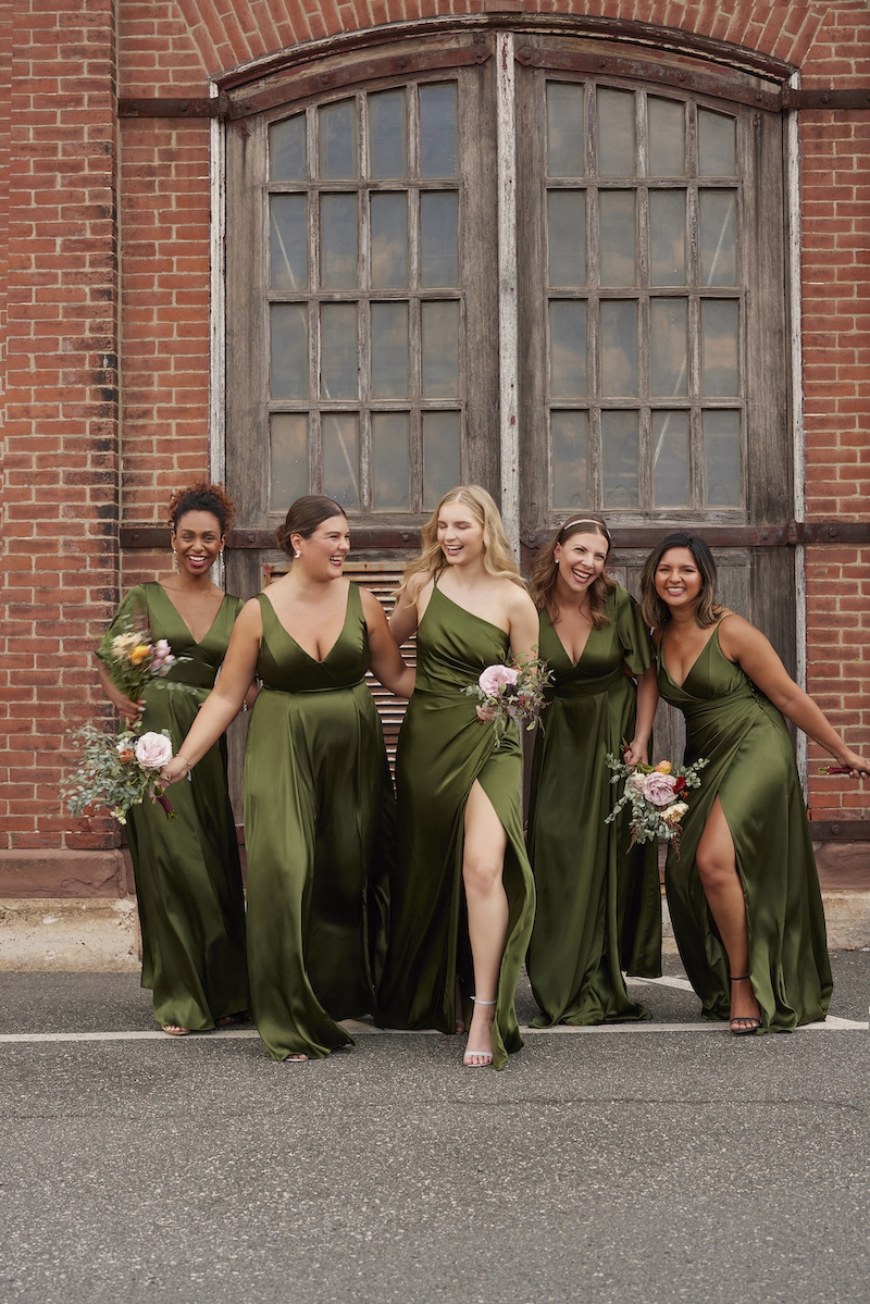 New Color Alert Martini Olive Bridesmaid Dresses David s Bridal 