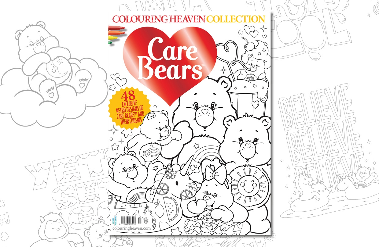 New Issue Colouring Heaven Collection Care Bears 