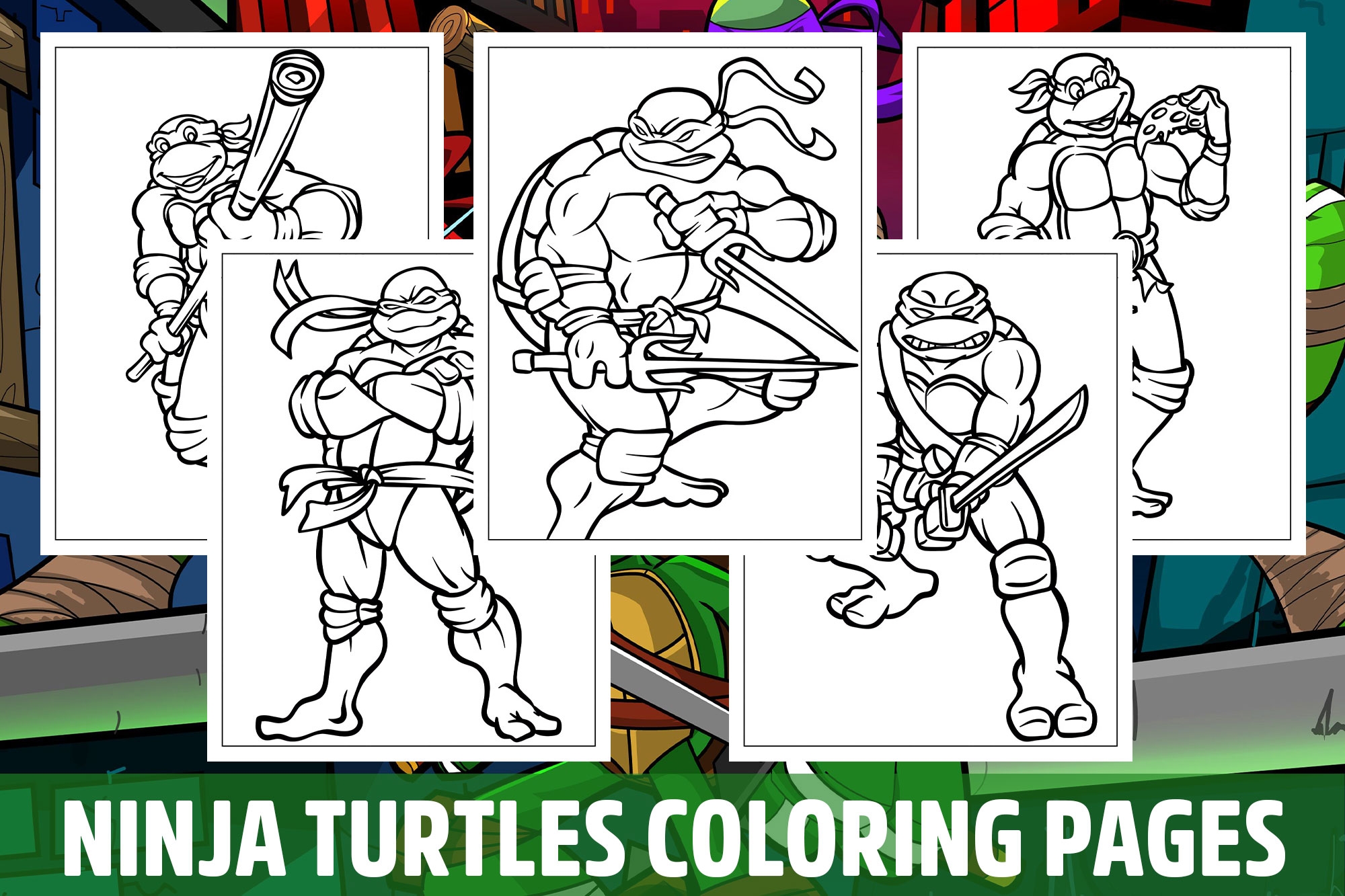 ninja turtles coloring pages printable