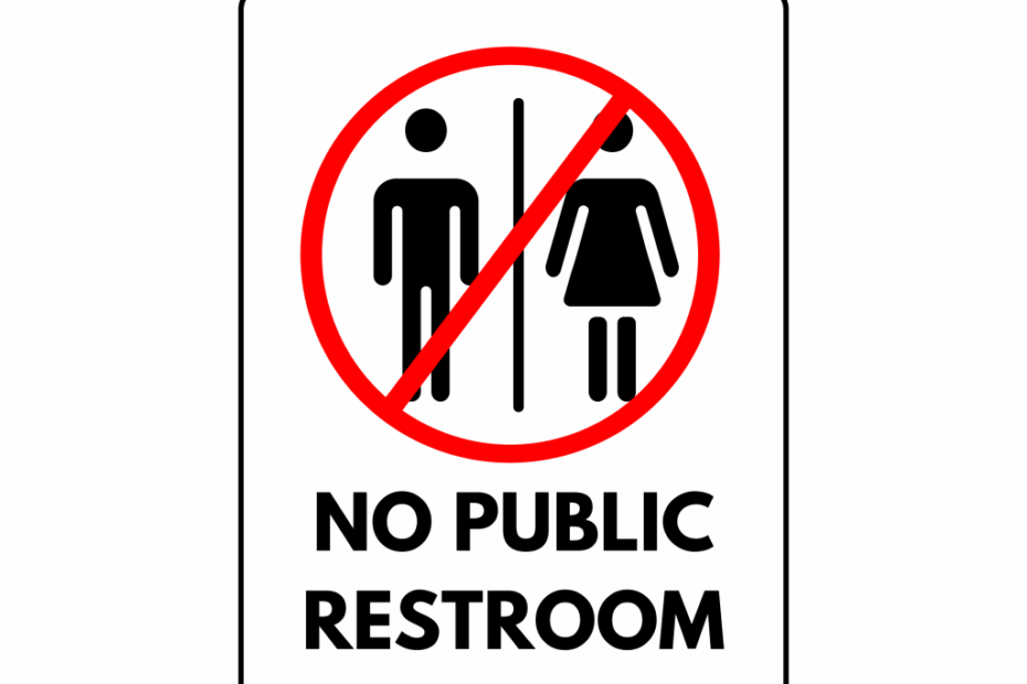 No Public Restroom Sign Printable Templates Free PDF Downloads