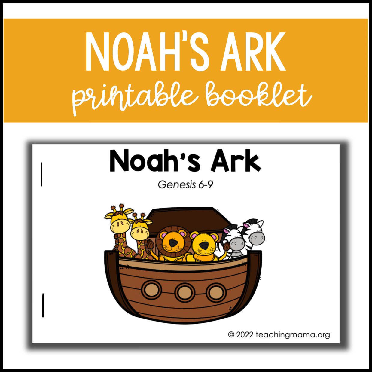 free printable noah's ark template