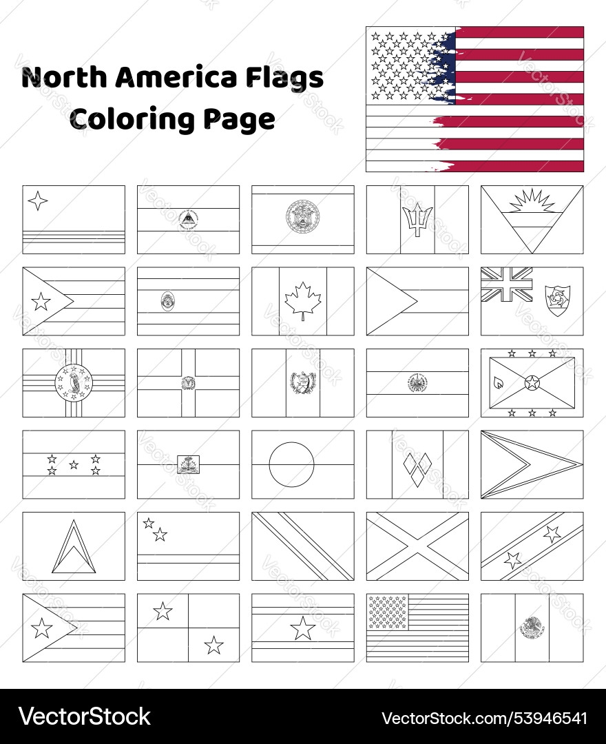 flags coloring pages