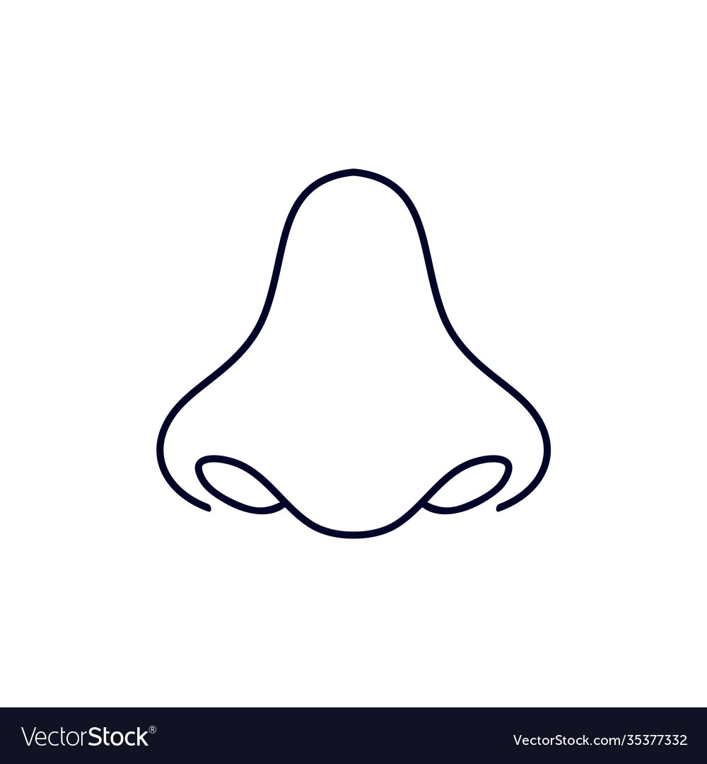 Nose Logo Design Template Organs Royalty Free Vector Image
