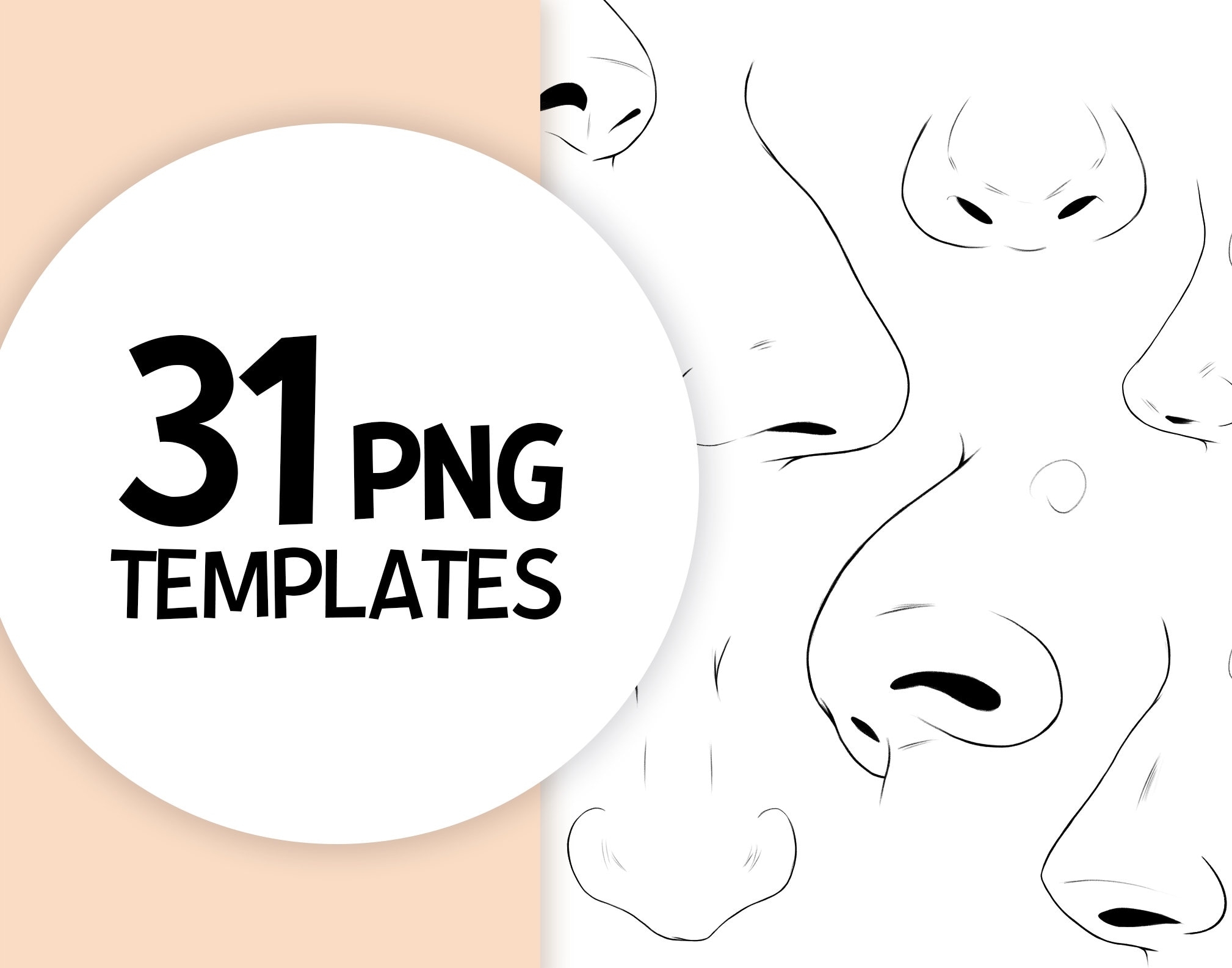 nose template printable