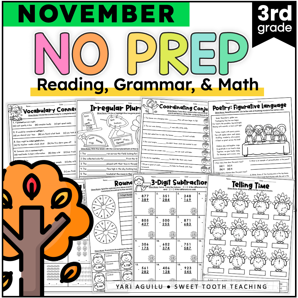 printable activities for third graders