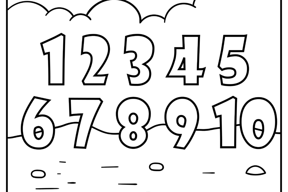 Number Coloring Pages 100 Free Printables