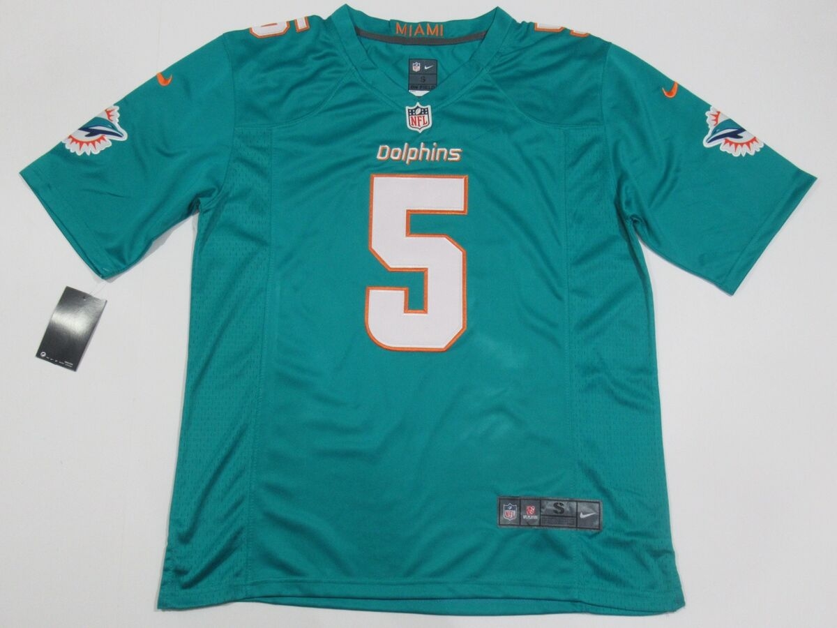 NWT Jalen Ramsey 5 Miami Dolphins Men s Team Jersey Aqua Green