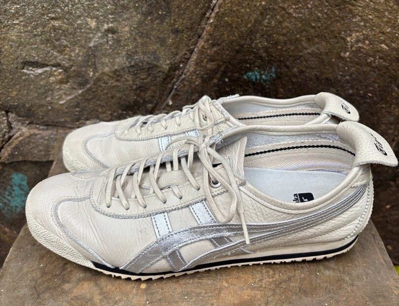 Onitsuka Tiger Mexico 66 Lengkap Dus Pemakaian Pribadi Color Birch Silver Fesyen Wanita Sepatu Di Carousell