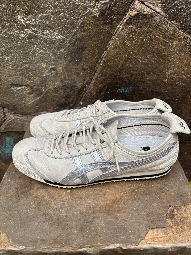 Onitsuka Tiger Mexico 66 Lengkap Dus Pemakaian Pribadi Color Birch Silver Fesyen Wanita Sepatu Di Carousell