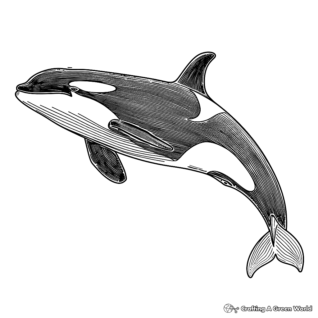 orca whale pictures to color