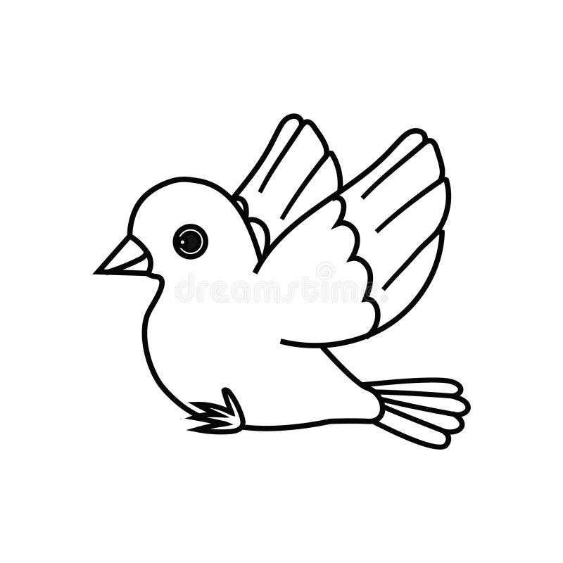 Outline Flying Bird Stock Illustrations 28 666 Outline Flying 
