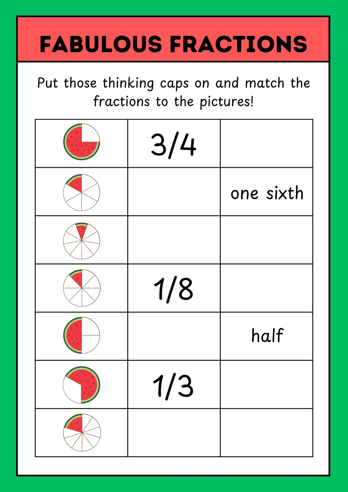 Page 2 Customize 151 Fraction Worksheets Templates Online Canva