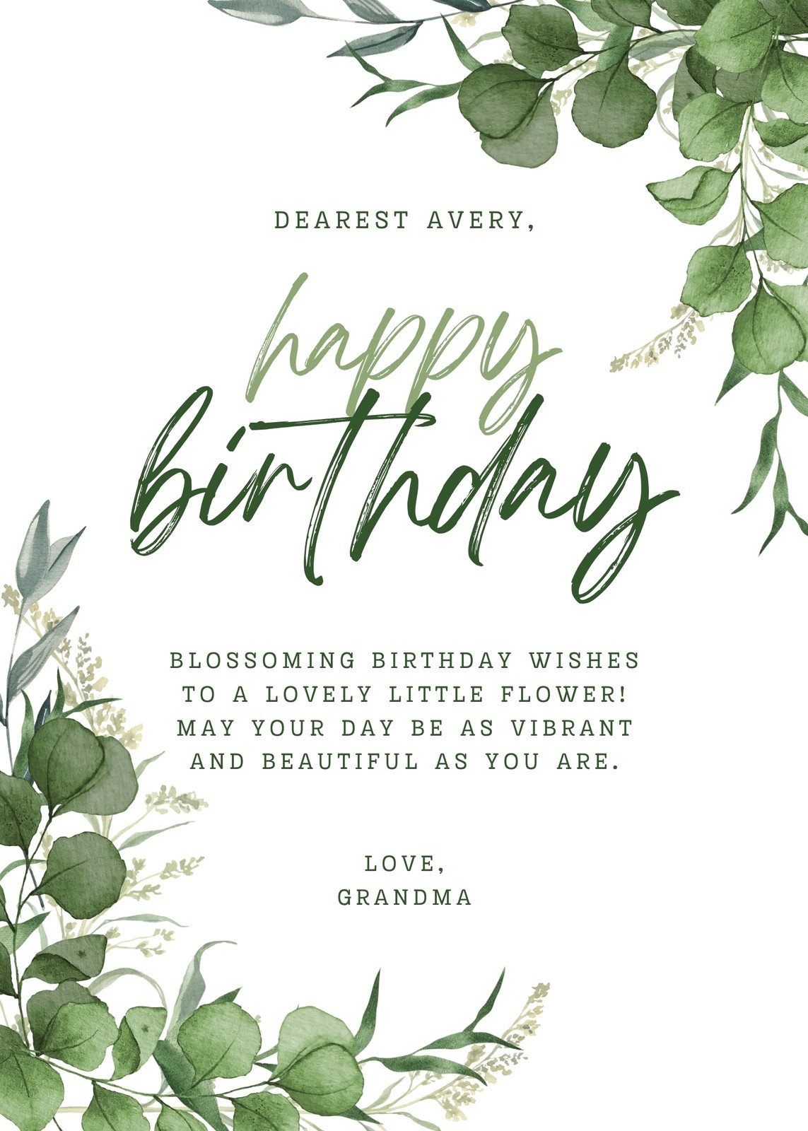 Page 5 Free Custom Printable Birthday Card Templates Canva
