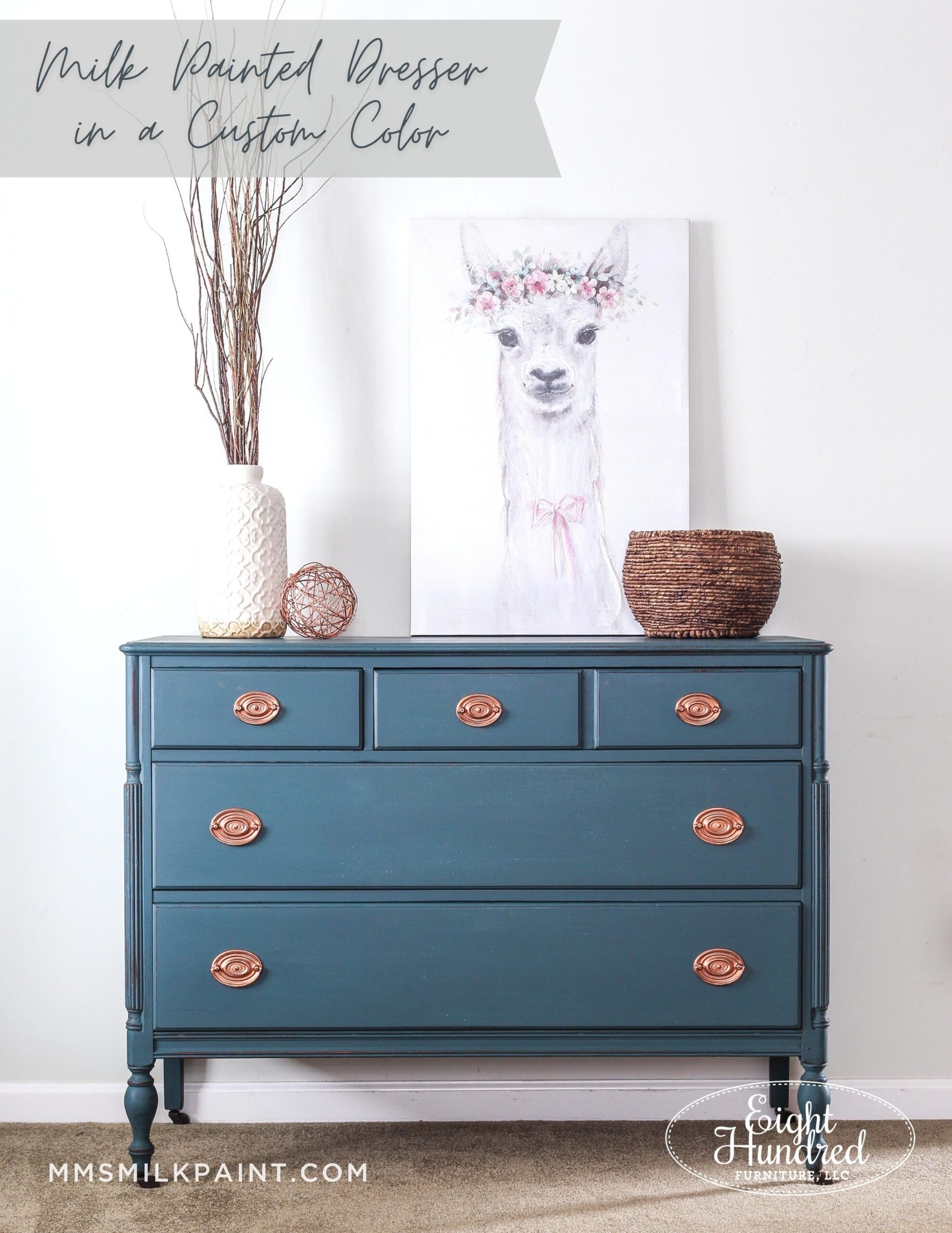 Painting A Dresser In A Custom Color Miss Mustard Seed s Milk Paint