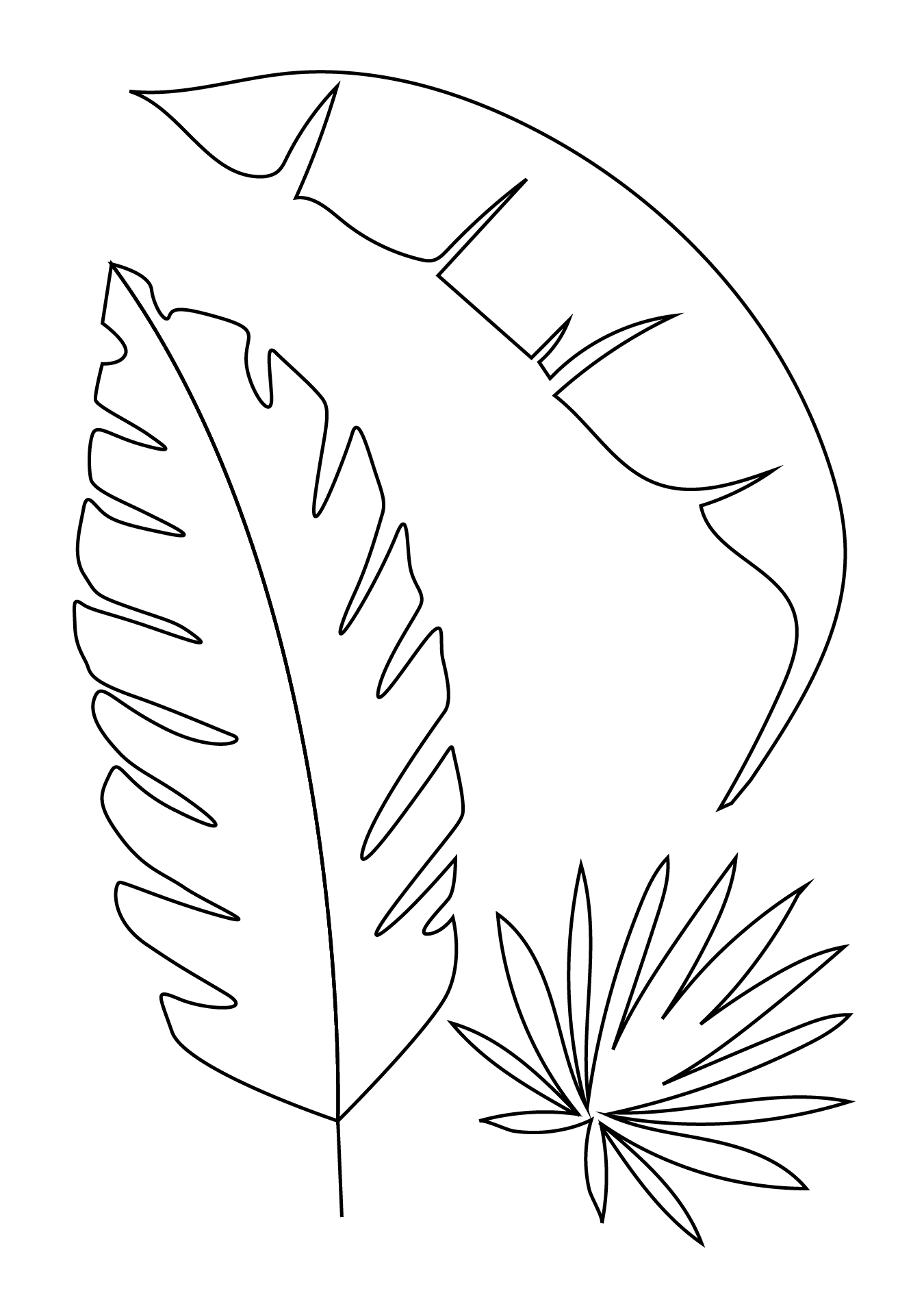 printable palm branch template