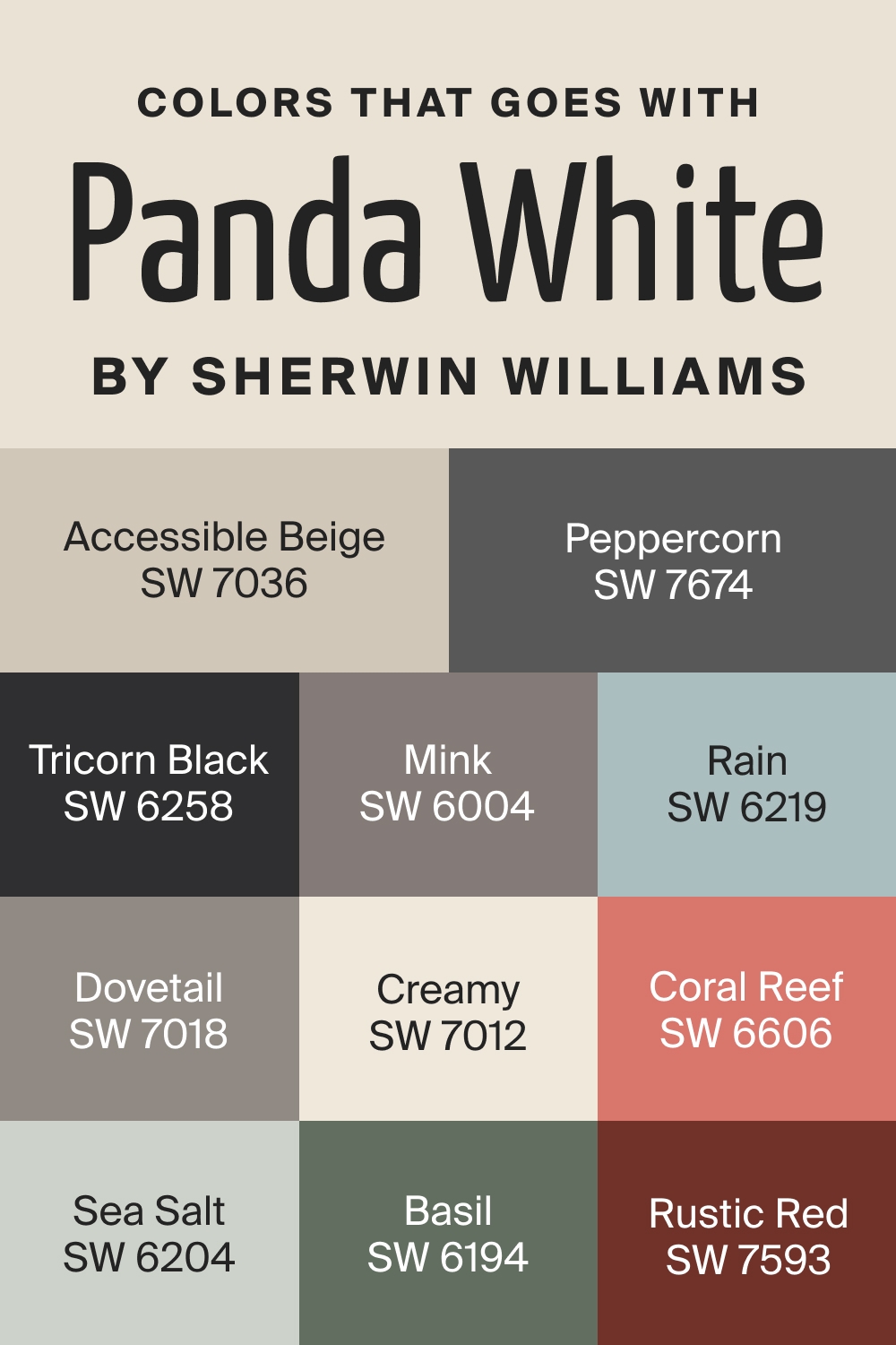 Panda White SW 6147 Paint Color By Sherwin Williams