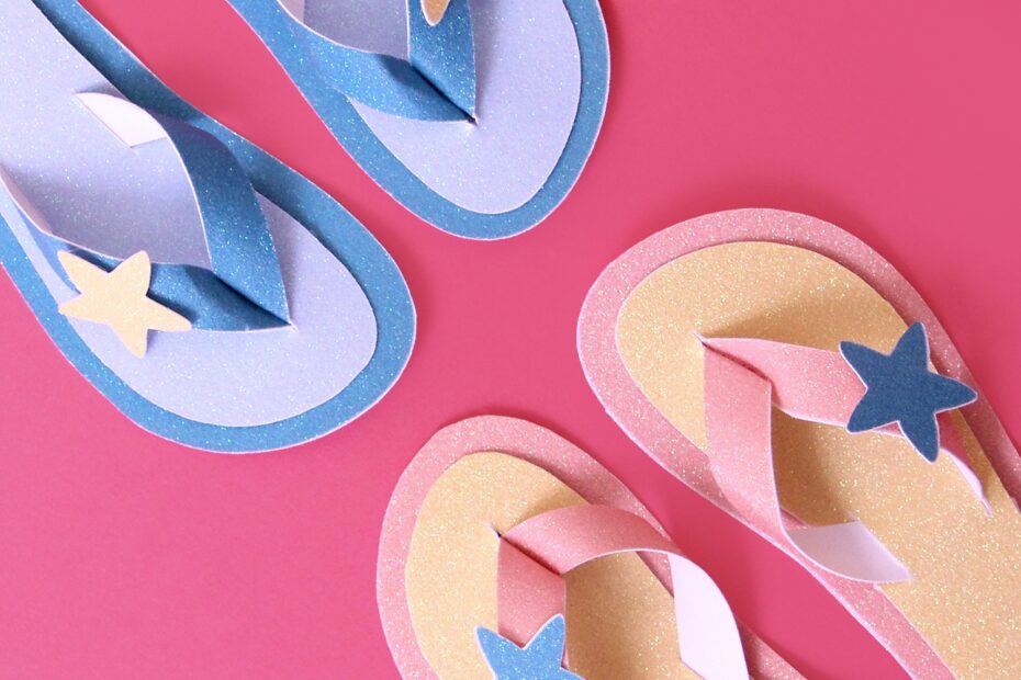 Paper Flip Flops Free Printable Download From PrintWorks